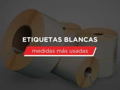 Etiquetas blancas para impresión térmica