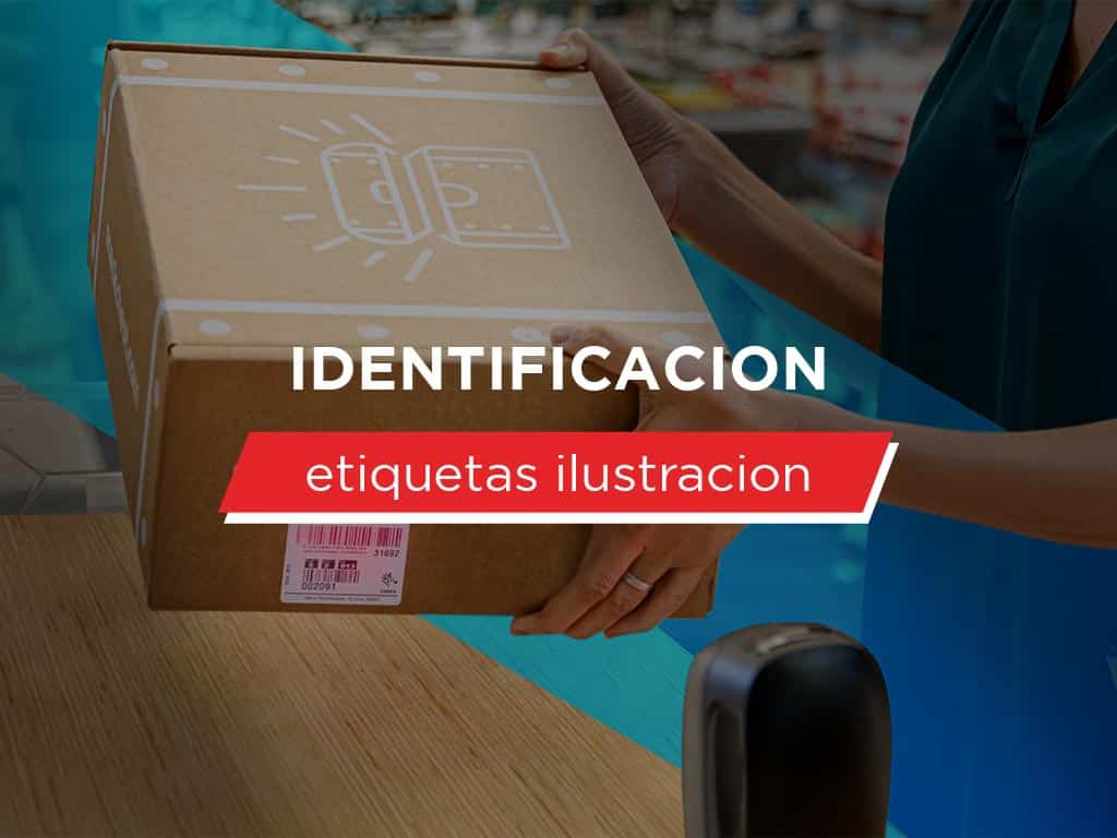 etiquetas blancas ilustración en rollo