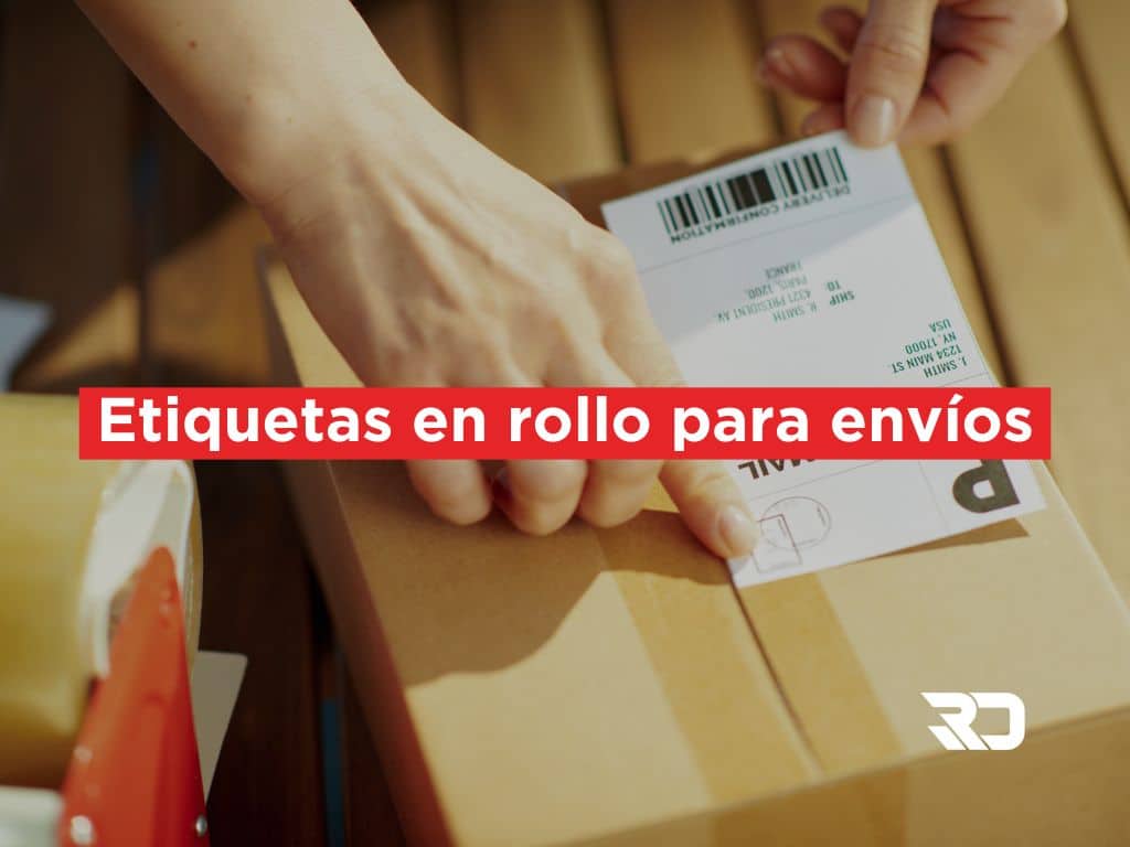 Etiquetas en rollo para envios